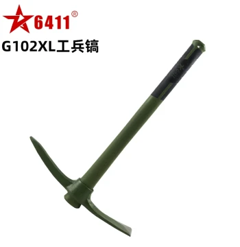 6411 Factory G102XL Entrenching Tool - Outdoor Digging Pickaxe with Fiber Handle, Flood Control Emergency Cross Pick, Mattock