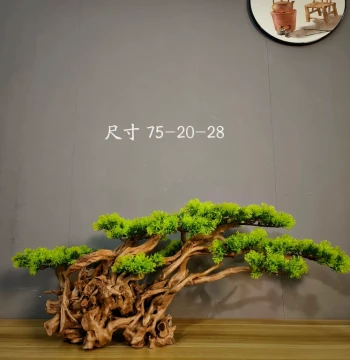 Artificial Thuja Bonsai – Fake Welcome Pine Greenery for Hotel Decor, Entryway Landscaping, and Indoor Display