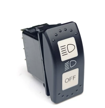RV Headlight Switch, 12V Roof Spotlight Switch, 24V Truck/Yacht Spotlight High/Low Beam Toggle Switch