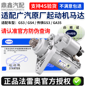 Starter Motor Compatible with GAC GS3/GS4, Trumpchi GS3/GA35, Original Valeo Starter Motor