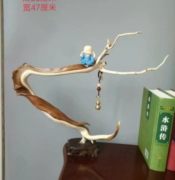 Thuja Root Carving Art Brush Hanger Entryway Office Desk Living Room Homestay Home Creative Bracelet Stand Ornament