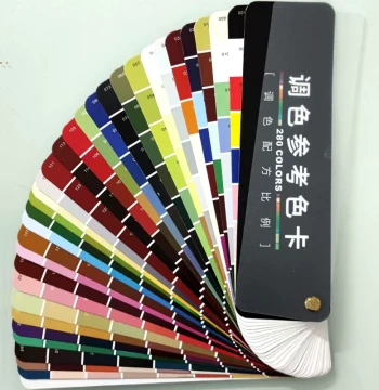 Color Mixing Card Formula Ratio for Furniture, Leather, Paint Pigment Paste, Spray Paint, Manual Color Matching, and Ink