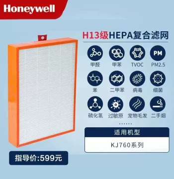 Honeywell Air Purifier Filter KJ760 HEPA No. 2 Composite Filter