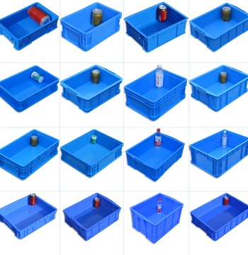 EU Standard Turnover Box: Thickened Plastic Storage Crate for Parts, Materials, Hardware, Screws, and Accessories
