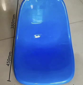 Factory Direct Sales Canteen Dining Table Backrest Stool Seat Fiberglass Chair Seat Blue Plastic Seat Bleacher Waiting Chair Accessories