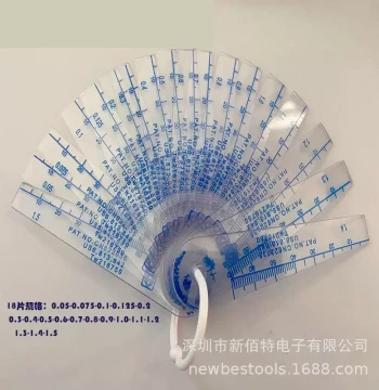 Plastic Feeler Gauge Single Blade High-Precision Plastic Thickness Gauge Wear-Resistant 0.01-5MM In Stock