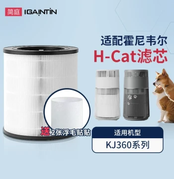 Jianting Filter Cartridge Compatible with Honeywell Cat Air Purifier (H-Cat) - Filter Mesh for KJ360F