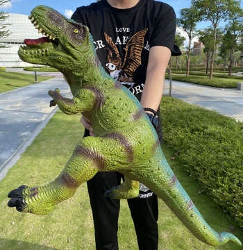 Extra-Large Soft Rubber Dinosaur Toys with Sound Effects, T-Rex and Triceratops Models, Gifts for Boys and Children