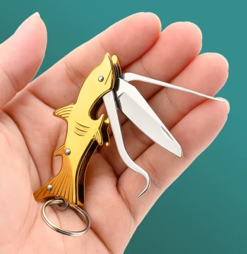 Portable Mini Knife Toothpick Package Opener Outdoor Multi-function Self-defense Keychain Knife
