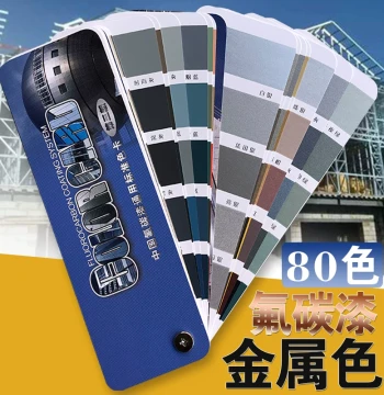 Fluorocarbon Paint Color Chart: National Standard 80 Colors, Universal Metallic/Automotive Paint Spray Color Card