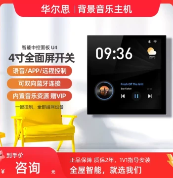 CNWISE Huarsi Newly Upgraded U4 Background Music Host Ceiling Speaker Smart Home Control System Speaker Set