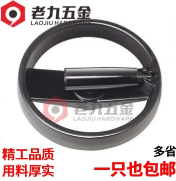 Aluminum Alloy Handwheel for Machine Tools - Foldable Handle, Circular Double-Spoke Bakelite Wheel, Sizes 100, 125, 160, 200