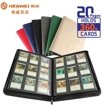 Hengwei Card Binder Collection Album, Yu-Gi-Oh! 4-Grid/9-Grid/12-Grid, Pokemon TCG Storage Album, Trading Cards, Magic: The Gathering Card Book