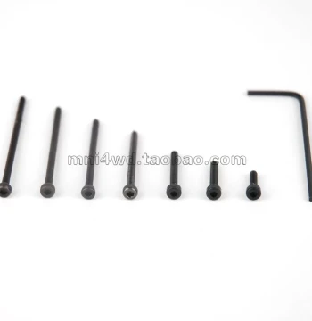 DIY 12.9 Grade Black High-Strength Tamiya 15454 Equivalent Hex Socket Half Thread/Full Thread Screws Price per Piece