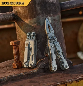 SOG Outdoor Multi-Tool Pliers with Mini Folding Knife - Compact Survival Gear with PP Handle