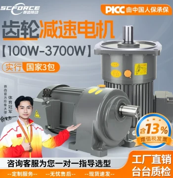 Gear Reduction Motor Integrated 380V Horizontal/Vertical 200W/400W/750W/1500W Speed Control Three-Phase CH220V