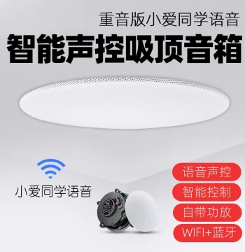 Custom Bass Edition Xiao Ai Voice Smart Ceiling Speaker Bluetooth Audio WiFi Speaker Control with Gateway