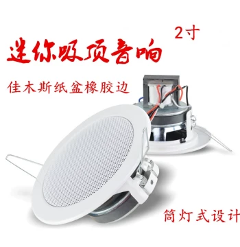 2-inch 3-inch Wireless Bluetooth Black Ceiling Speaker Background Music Ceiling Audio Small Size Mini
