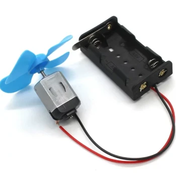 Wind-Powered Toy Boat Model, DIY Windmill Experiment Parts, Propeller, 130 Motor, Battery Box Kit