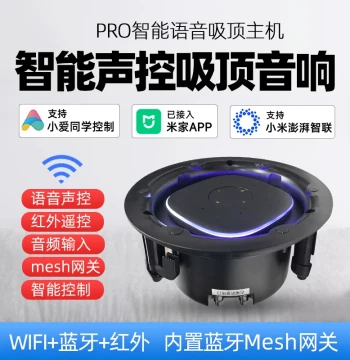 Upgraded Bass Version Pro Smart Voice Ceiling Speaker Xiao Ai Classmate AI Song Selection Bluetooth Speaker Home Control