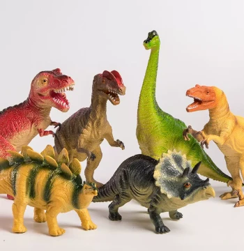 Large Dinosaur Toy Set for Kids, Realistic Animal T-Rex, Soft Rubber Boys' Gift for Ages 3-6, Jurassic Theme