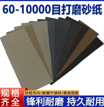 2000 Grit Polishing Sandpaper Set, Ultra-Fine Dry and Wet Wear-Resistant Sandpaper for Walls, Wood, Collectibles, and Figures
