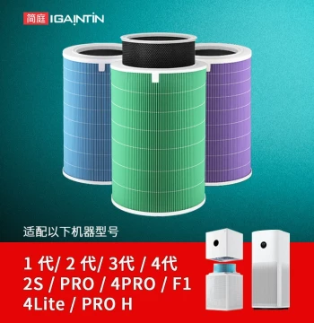 Jianting Compatible with Xiaomi Mijia Air Purifier Filter 2S Gen 1/2/3 4 PRO H Filter Mesh 4Lite 5S