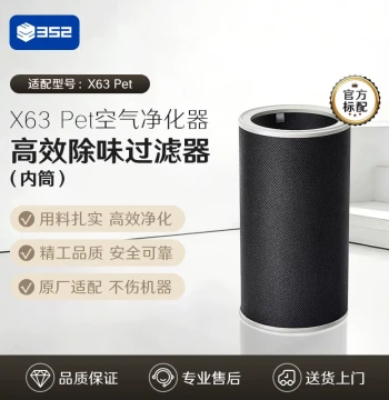 352 Air Purifier Original Filter Removes Odors Allergens Formaldehyde Particulates Compatible with X63 Pet