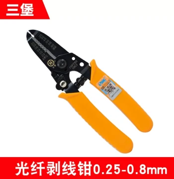 Sanbao Taiwan HT-5023 Precision Fiber Optic Stripper Peeling Plier Wire Stripping Tool