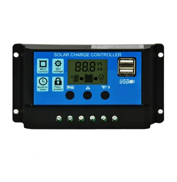Solar Charge Controller 12V/24V Fully Automatic Universal 30A for PV Panels, Charging Systems, Street Lights, and Home Use
