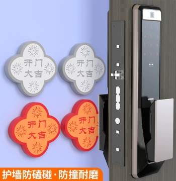 Silicone Door Handle Bumper Pad for Smart Locks - No-Drill Entrance Door Stopper and Anti-Collision Guard