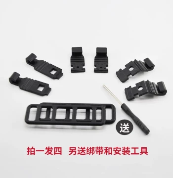 Rearview Mirror Dash Cam Mount Kit – Includes Clips, Hooks, Back Clamps, Adhesive Pads, and Elastic Bands