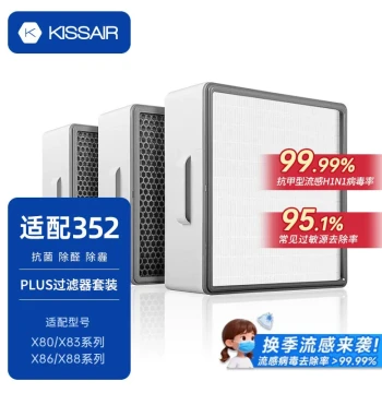 Compatible with 352 Air Purifier Filter X80/X83C/X88C/X86C/X89C/Y100C Formaldehyde Removal Filter Mesh