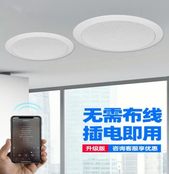 German Berlin Authentic Bluetooth Ceiling Wireless Sound System Broadcast Ceiling Speaker Set, Ceiling Mounted Horn Speakers