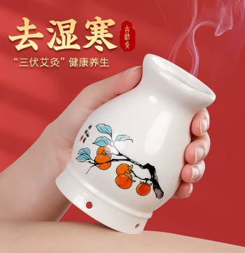 Moxibustion Can Ceramic Moxibustion Tool Moxibustion Box Portable Household Beauty Salon Integrated Multi-Function Anti-Scald Fumigation Instrument