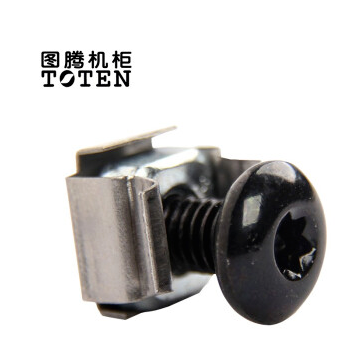 TOTEN Cabinet Hex Socket/Allen Screws, M6 Square Nuts and Bolts with Threads, M6 Black Screws