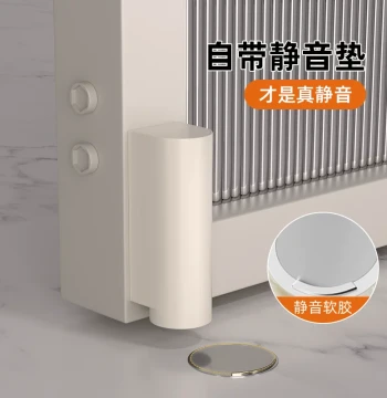 Bathroom Glass Door Invisible Ultra-Thin Frame Door Stop Fixed Floor Suction No Drilling New Style Door Blocker Toilet Door Stop