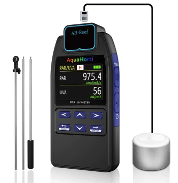 Fish Tank PAR Meter PAR Value Tester Coral Irradiance Meter Underwater Lux Meter Par Meter Waterproof IP68