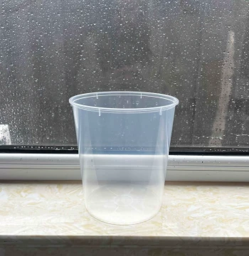 Disposable Transparent Plastic Paint Mixing Cup Paint Bucket Extra Large Thickened Transparent Plastic Bucket Transparent Flower Pot Large Capacity