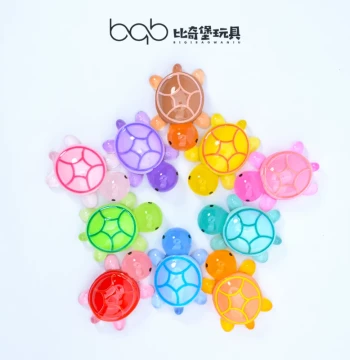 Glow-in-the-Dark Colorful Little Turtle Animal Model Small Ornament Mini Sea Turtle Figure Internet Famous Blind Bag Doll Luminous Toy