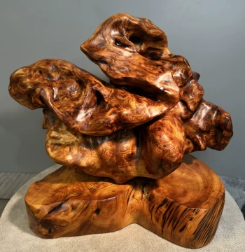Fully Oiled Black Diamond Dragon Gall Mutated Burl 360-Degree Full Dragon Gall Currently Plum Scented Total 9.9 lbs