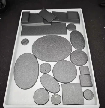 Warhammer GW Style Standard Size Black Circular Base