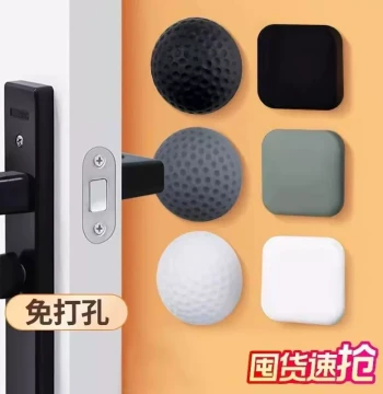 Anti-Collision Sticker for Main Entrance Door, Silicone Door Stopper, Handle Guard, Rear Door Blocker, Anti-Impact Device