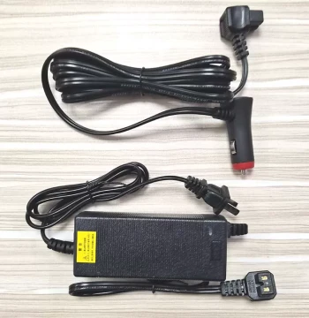 Indel Car Refrigerator Power Cord - 220V to 12V Home Adapter with Cigarette Lighter Plug