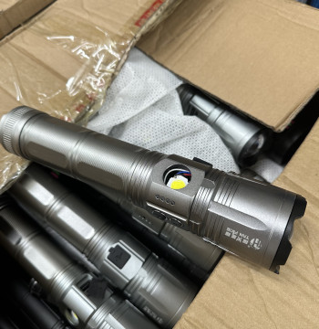 Aluminum Alloy Flashlight Batteries Not Included Some Missing Buttons Condition Not Guaranteed DIY Processing