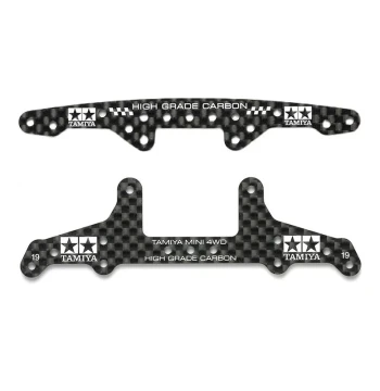 Homemade Tamiya Mini 4WD Parts 1.5mm Carbon Fiber Front Damper and Rear Stabilizer S2 VS SXX 95455/95600
