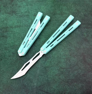 Banshu 8803 Butterfly Style Flip Knife Ceramic Butterfly Knife Sea Salt Beginner Practice Entry Toy Knife Unsharpened