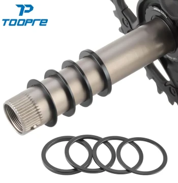 TOOPRE Integrated Hollow Chainring Spacer for 24/30mm BB86, 91, PF30, BB30 Bottom Brackets and Cranksets