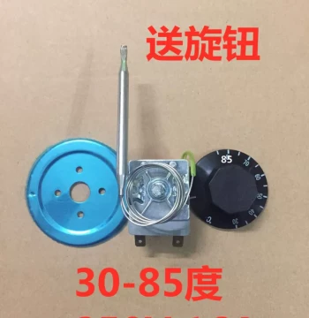 Adjustable Thermostat and Temperature Limit Switch for Electric Water Heaters, Settings from 30-75°C, 80°C, 85°C, 110°C, and 50-300°C