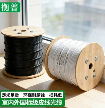National Standard Fiber Optic Cable Drop Cable Indoor Single-Mode 1-Core 2-Core Drop Fiber Single-Core 3-Steel Wire Dual-Core Optical Cable Jumper Universal Butterfly Drop Cable Indoor/Outdoor Extension Fiber Line